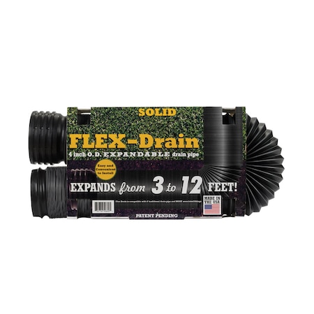 Flex-Drain Flex-Drain 12 ft. L Poly Drain Pipe 51710
